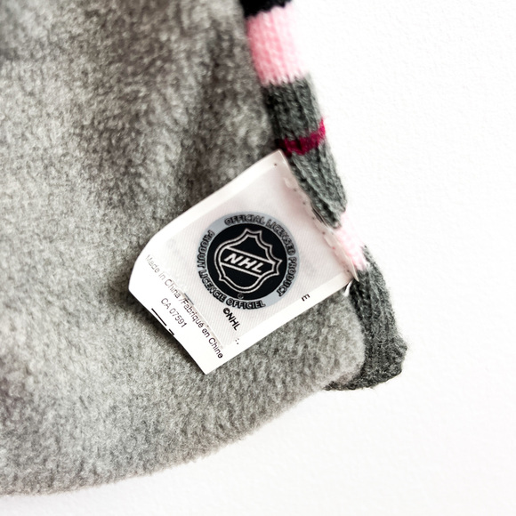 NHL Toronto Maple Leafs Grey & Pink Scarf - Picture 2 of 5